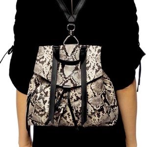 Allsaints Silver Snake Backpack